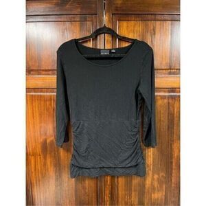 Tribal black 3/4 sleeve blouse size medium